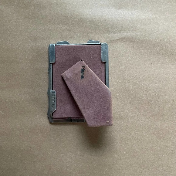 Fine Pewter Picture Frame Doves Ribbon Roses VTG 1989 Seagull Canada Small 2 x 3 - Picture 2 of 5